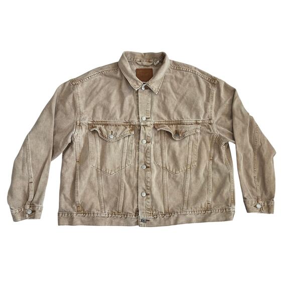 Levi's Other - Levi’s Premium WaterLess Cotton Hemp Trucker Jacket Khaki XL
